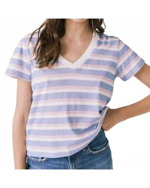Chaser Brand V-Neck Tee - Blue