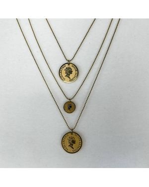 Kristalize Jewelry Corbett Coin Layer Necklace - Metallic