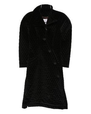Vivienne Westwood Button Fastening Quilted Coat - Black