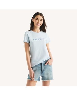 Nautica Studded Logo Graphic T-Shirt - Green