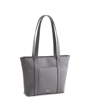 Vera Bradley Outlet Faux Leather Vera Tote Bag - Gray