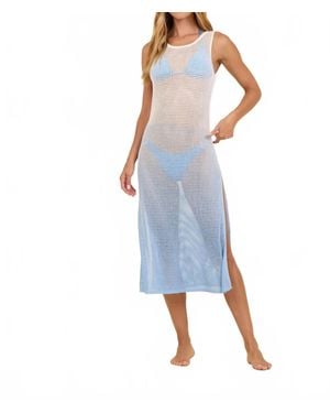 Surf Gypsy Tanner Coverup Midi Dress - Blue