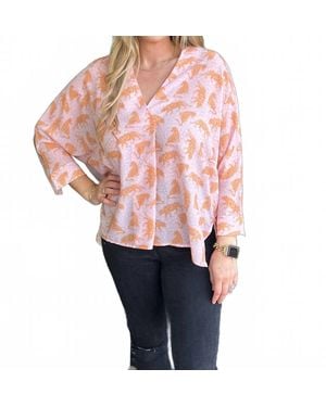 Sincerely Ours Tiger Daisy Sabine Top - Red