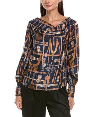 tyler boe Olivia Silk Top - Black