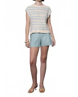 Greylin Solana Boxy Sweater Top - Blue