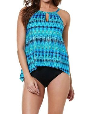Miraclesuit Peephole Tankini Top - Blue