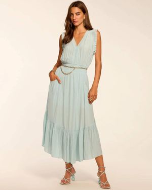 Ramy Brook Coco Smocked Sleeveless Dress - Natural