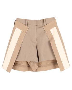 Sacai Paneled Shorts - Natural