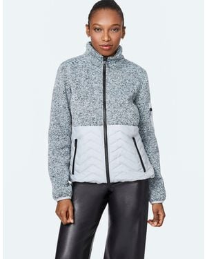 Bernardo Fleece Puffer Jacket - Blue