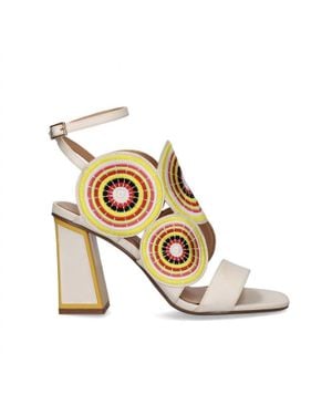 Exe' Lucia Ice Block Heel Sandal - Metallic
