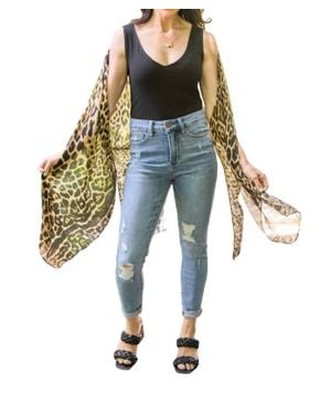 Mittoshop Live To Love Deep V Bodysuit - Blue