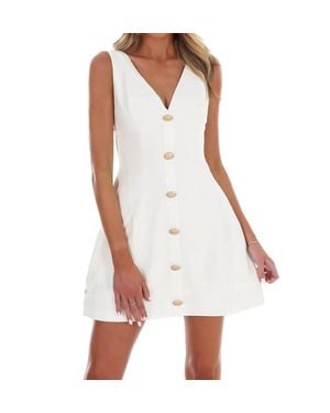 one & only You Are The Reason Shift Mini Dress - White