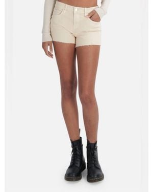 L'Agence Audrey Mid Rise Shorts - White