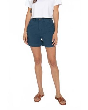 Oliver Logan Canyon High Rise Shorts - Blue