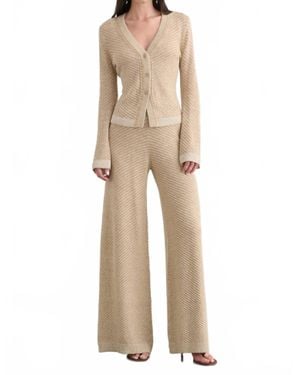Toccin Lilibet Flared Pull-On Pants - Natural