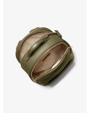 Michael Kors Sable Medium Pebbled Leather Backpack - Green