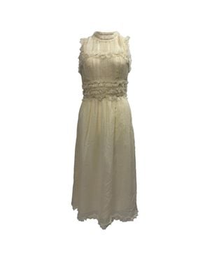 Ulla Johnson Aberdeen Pleated Midi Dress - Green