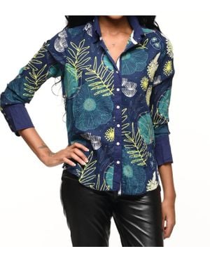 Tulip Clothing Gretchen Button Down Shirt - Blue