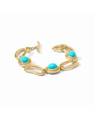 Julie Vos Wave Stone Bracelet - Blue