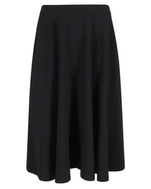 Filippa K Flared Side-Pockets Triacetate-Blend Midi Skirt - Black