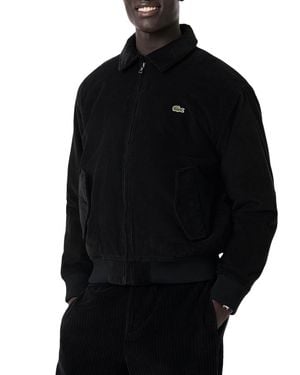 Lacoste Classic Collar Corduroy Jacket - Black