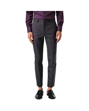 Perry Ellis Pinstripe Polyester Dress Pants - Blue