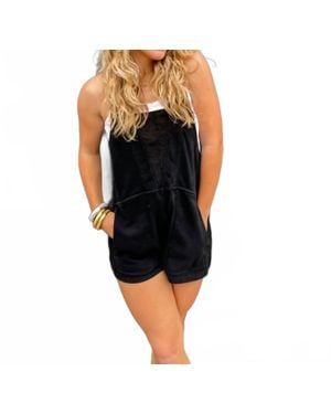Blakeley Beach Please Romper - Black