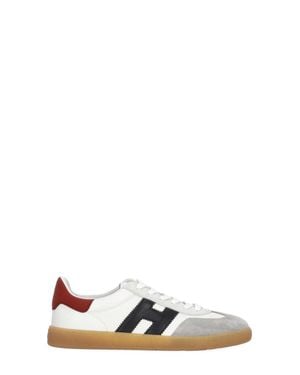 Hogan Cool Suede-Blend Sneakers - White