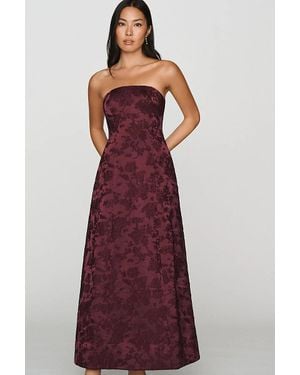 Mare Mare Piper Jacquard Maxi Dress - Purple