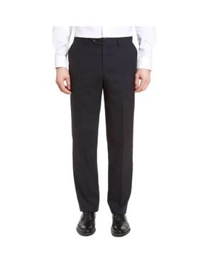 Berle Worsted Wool Tropical Trouser - Blue