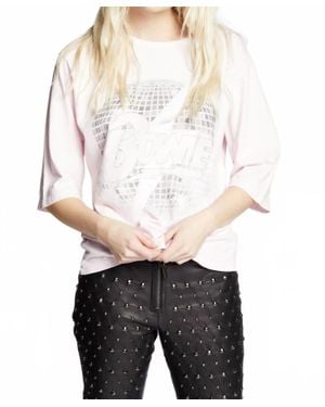 Recycled Karma Bowie Disco Bolt Tee - White