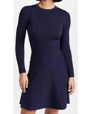 Shoshanna Edison Knit Dress - Blue