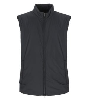 Herno High Collar Zip Padded Vest - Black