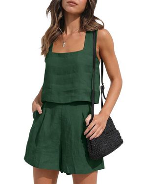 ENJOY PETRA 2Pc Top & Short Set - Green