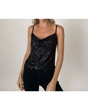 Six Fifty New Year Sequin Tank - Black