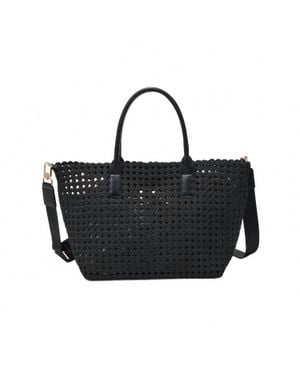 Sol And Selene Solstice Medium Hand Woven Knot Tote Bag - Black