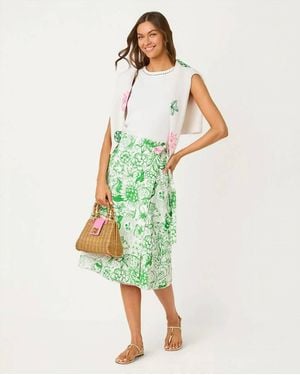 Lilly Pulitzer Constance Reversible Midi Skirt - Green