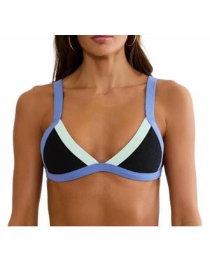 Beach Riot Mika Bikini Top - Blue
