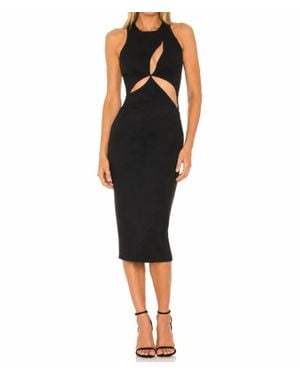 MOTHER OF ALL Danielle Cutout Midi Dress - Black