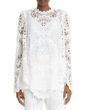 Zimmermann Chintz Top - White