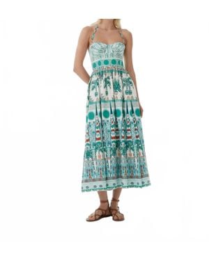 Emporio Sirenuse Printed Johanna Dress - Green