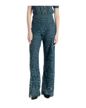 Especia Jade Foliage Long Pants - Blue