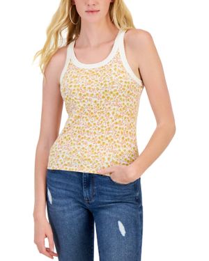 Hippie Rose Tank Polyester Halter Top - Blue