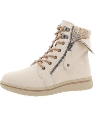 White Mountain Lace-Up Made Winter & Snow Boots - Natural
