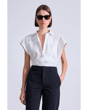 Apiece Apart Toni Sleeveless Top - White
