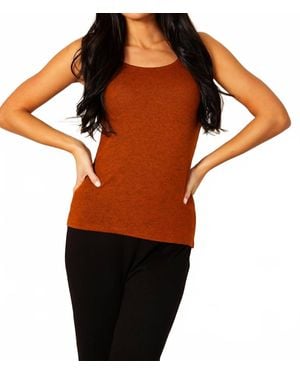 French Kyss Sleeveless Tank Top - Orange