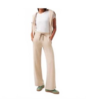 Travis Mathew Cloud Terry Wide Leg Pants - Natural