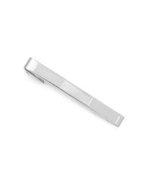 Fashnzfab Patterned Tie Bar - Metallic