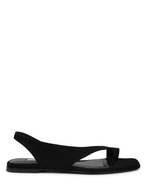 TOTEME Suede Sandal - Black