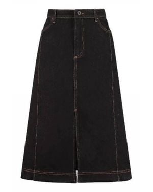 Baum und Pferdgarten Tailored Midi Skirt - Black